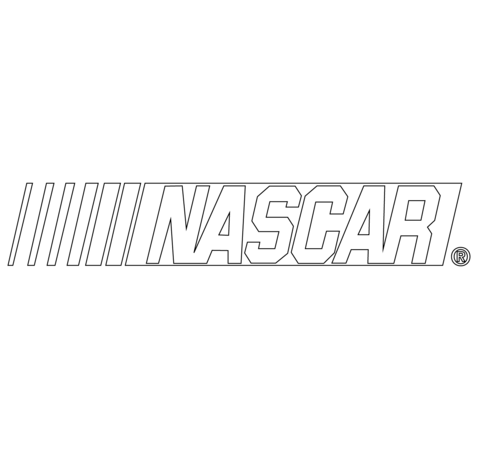 Nascar Logo Coloring Page